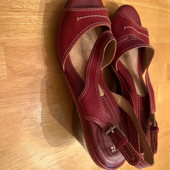 Red Naturalizer wedge sandals - Picture 6 of 9